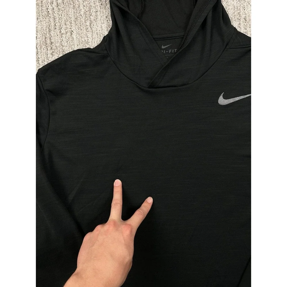 Nike Breathe Men's Superset Training Hoodie Top BV2875-101 Black Size XL